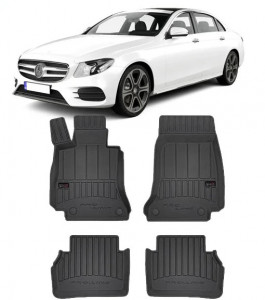 Mercedes Clasa E W213, Sedan, Din 04.2016 - Prezent , Set Covorase Auto Tip Tavita Premium 3D, din cauciuc accesorii pentru autoturismul tau - masina v174721