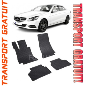 Mercedes Clasa E W213, Sedan, fabricat din 04.2016 - Prezent, set covorase auto dedicate, din cauciuc 100% Premium