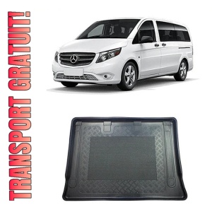Mercedes Evito W447 Van din 10.2020 - Prezent, Tavita Pentru Portbagaj Lux Premium Dedicata, Ampatament Extralung In Spatele Randului 3 *2