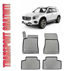 Mercedes Glb X247, Suv, Din 11.2019 - Prezent , Set Covorase Auto Tip Tavita Premium 3D, din cauciuc