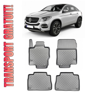 Mercedes Gle II Coupe, Coupe, Din 11.2019 - Prezent, C167 , Set Covorase Auto Tip Tavita Premium 3D, din cauciuc