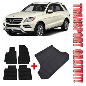 Mercedes ML Set Covorase + tavita portbagaj auto Mercedes ML W166 fabricatie 11.2011 - 05.2015, caroserie suv