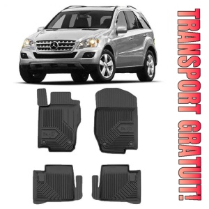 Mercedes ML W164 Din 08.2005 - 2011, Suv , Set Covorase Auto Tip Tavita Premium 3D, din cauciuc