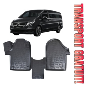 Mercedes Viano W639 2003-2014 Set 4 covorase auto din cauciuc tip tavita premium line 3D