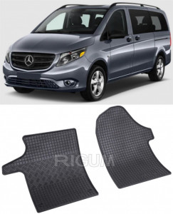 Mercedes Vito set covorase auto dedicate, din cauciuc dedicate Mercedes Vito W447 fabricatie 10.2014 - prezent, caroserie van, 2-3 locuri accesorii pentru autoturismul tau - masina v112401
