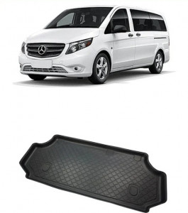 Mercedes Vito W447 Van din 10.2014 - Prezent, Tavita Pentru Portbagaj Lux Premium Dedicata, Base Long Ampatament Lung In Spatele Randului 3 *1 accesorii pentru autoturismul tau - masina v188703