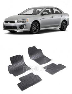 Mitsubishi Lancer Ix, Hatchback, fabricat din 10.2008 - 08.2017, set covorase auto dedicate, din cauciuc 100% Premium accesorii pentru autoturismul tau - masina v158266