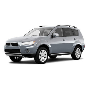 Mitsubishi Outlander II Din 03.2007 - 08.2012, Suv , Set Covorase Auto Tip Tavita Premium 3D, din cauciuc accesorii pentru autoturismul tau - masina v163885