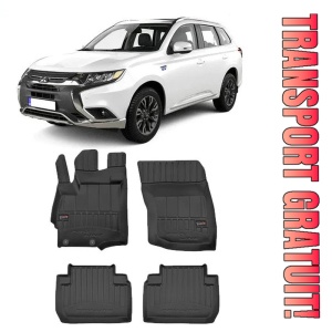 Mitsubishi Outlander III, Suv, Din 09.2012 - Prezent , Set Covorase Auto Tip Tavita Premium 3D, din cauciuc