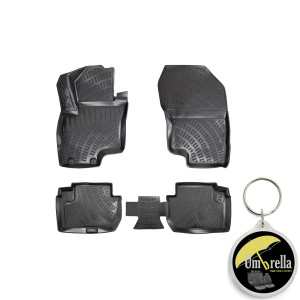 Mitsubishi Outlander Phev (Plug-In Hybrid) 2020- Set 4 covorase auto din cauciuc tip tavita premium line 3D accesorii pentru autoturismul tau - masina v241671