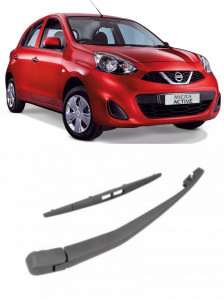 Nissan Micra IV Brat stergator pentru luneta spate cu lamela 315 mm, compatibil cu Nissan Micra IV Hatchback fabricat intre 2010-2015, calitate extra accesorii pentru autoturismul tau - masina v91728