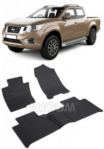 Nissan Navara, Pick-Up, fabricat din 01.2016 - Prezent, set covorase auto dedicate, din cauciuc 100% Premium accesorii pentru autoturismul tau - masina v154051