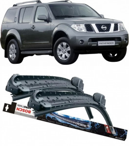 Nissan Pathfinder III Set 2 stergatoare parbriz Bosch Bosch Aerotwin 60 cm/45 cm compatibile cu Nissan Pathfinder III (R51) din 2005 (60 cm / 45 cm) accesorii pentru autoturismul tau - masina v123850