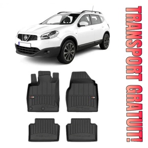 Nissan Qashqai I, Suv, Din 02.2007 - 01.2014 , Set Covorase Auto Tip Tavita Premium 3D, din cauciuc