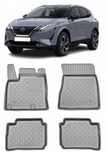 Nissan Qashqai III (J12) E-Power Din 07.2022 - Prezent, Suv , Set Covorase Auto Tip Tavita Premium 3D, din cauciuc accesorii pentru autoturismul tau - masina v163514