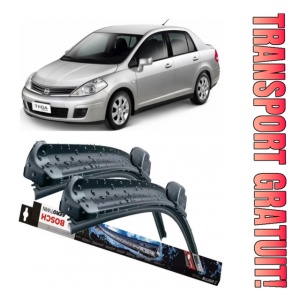 Nissan TIIda Set 2 stergatoare parbriz Bosch Bosch Aerotwin compatibile cu Nissan TIIda 2004-2013 (60 cm / 34 cm)