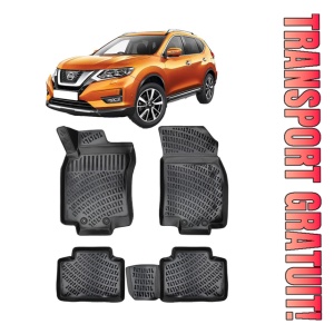 Nissan Xtrail (T32) III 2013-2021 Set 4 covorase auto din cauciuc tip tavita premium line 3D