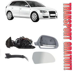 Oglinda Dreapta AUDI A3 Sportback (8PA) din 2004 - 2013, Auto, Reglaj electric, Completa