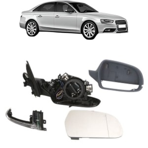 Oglinda Dreapta AUDI A4 B8 (8K2) din 2007 - 2015, Auto, Reglaj electric, Completa - Img 2