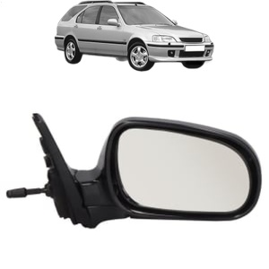 Oglinda Dreapta HONDA CIVIC VI Aerodeck (MB, MC) din 1998 - 2001, Auto, Reglaj mecanic, Completa - Img 2