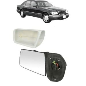 Oglinda Dreapta MERCEDES-BENZ S-CLASS (W140) din 1991 - 1998, Auto, Reglaj electric, Completa - Img 2