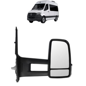 Oglinda Dreapta MERCEDES-BENZ SPRINTER 3-t Tourer Bus (B907) din 2018 - 2021, Auto, Reglaj manual, Completa - Img 2