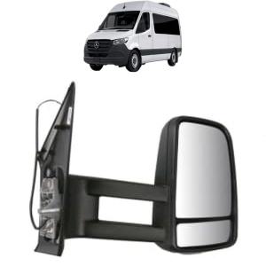 Oglinda Dreapta MERCEDES-BENZ SPRINTER 3-t Tourer Bus (B907) din 2018 - 2021, Auto, Reglaj manual, Completa - Img 2