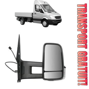 Oglinda Dreapta MERCEDES-BENZ SPRINTER 5-t Platform/Chassis (B906) din 2006 - 2019, Auto, Reglaj manual, Completa