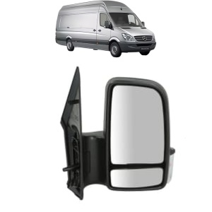 Oglinda Dreapta MERCEDES-BENZ SPRINTER 5-t Van (B906) din 2006 - 2018, Auto, Reglaj manual, Completa - Img 2