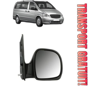 Oglinda Dreapta MERCEDES-BENZ VITO Bus (W639) din 2003 - 2014, Auto, Reglaj manual, Completa