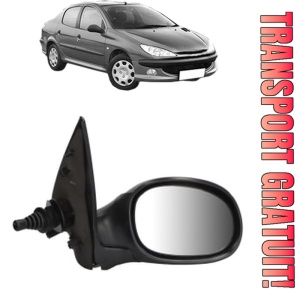 Oglinda Dreapta PEUGEOT 206 Saloon din 2007 - 2008, Auto, Reglaj mecanic, Completa