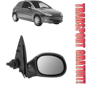 Oglinda Dreapta PEUGEOT 206 Van din 2001 - 2009, Auto, Reglaj mecanic, Completa