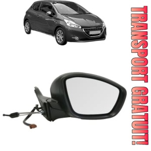 Oglinda Dreapta PEUGEOT 208 Hatchback Van (CR_) din 2013 - 2019, Auto, Reglaj mecanic, Completa