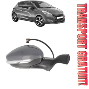 Oglinda Dreapta PEUGEOT 208 I (CA_, CC_) din 2012 - 2019, Auto, Reglaj electric, Completa