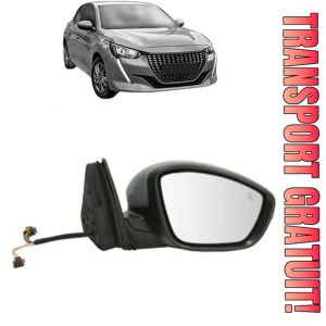 Oglinda Dreapta PEUGEOT 208 II (UB_, UP_, UW_, UJ_) din 2019 - 2025, Auto, Reglaj electric, Completa
