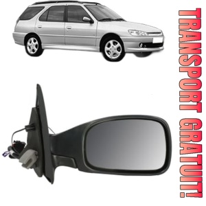 Oglinda Dreapta PEUGEOT 306 Break (7E, N3, N5) din 1997 - 2002, Auto, Reglaj electric, Completa