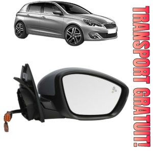 Oglinda Dreapta PEUGEOT 308 II (LB_, LP_, LW_, LH_, L3_) din 2013 - 2021, Auto, Reglaj electric, Completa