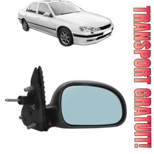Oglinda Dreapta PEUGEOT 406 (8B) din 1995 - 2004, Auto, Reglaj mecanic, Completa