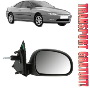 Oglinda Dreapta PEUGEOT 406 Coupe (8C) din 1997 - 2004, Auto, Reglaj mecanic, Completa