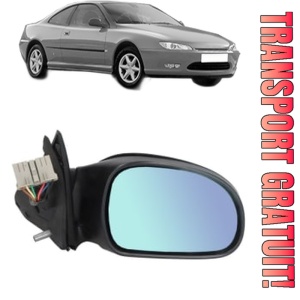 Oglinda Dreapta PEUGEOT 406 Coupe (8C) din 1997 - 2004, Auto, Reglaj electric, Completa