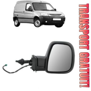 Oglinda Dreapta PEUGEOT PARTNER Box Body/MPV din 2008 - 2016, Auto, Reglaj mecanic, Completa