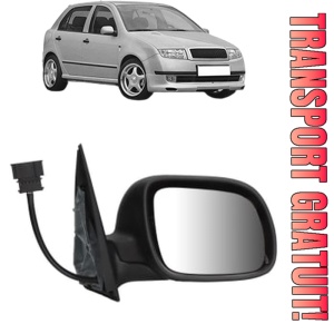 Oglinda Dreapta SKODA FABIA I (6Y2) din 1999 - 2008, Auto, Reglaj electric, Completa