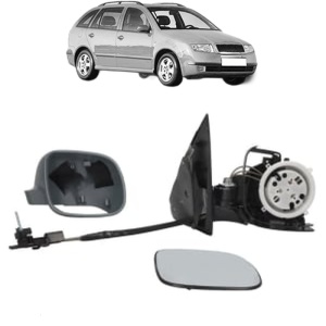 Oglinda Dreapta SKODA FABIA I Combi (6Y5) din 2000 - 2007, Auto, Reglaj mecanic, Completa - Img 2