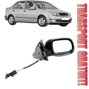 Oglinda Dreapta SKODA FABIA I Saloon (6Y3) din 1999 - 2007, Auto, Reglaj mecanic, Completa