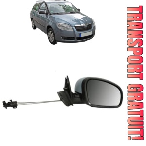 Oglinda Dreapta SKODA FABIA II Combi (545) din 2007 - 2014, Auto, Reglaj mecanic, Completa