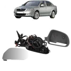 Oglinda Dreapta SKODA OCTAVIA II (1Z3) din 2004 - 2013, Auto, Reglaj electric, Completa - Img 2