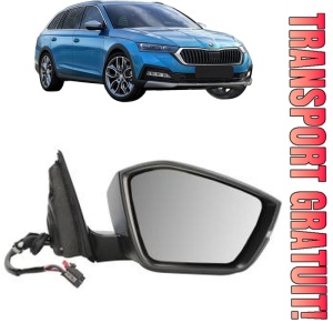 Oglinda Dreapta SKODA OCTAVIA IV (NX3, NN3, PV3) din 2020 - 2024, Auto, Reglaj electric, Completa