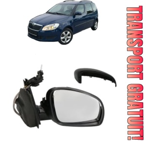 Oglinda Dreapta SKODA ROOMSTER (5J7) din 2006 - 2015, Auto, Reglaj mecanic, Completa