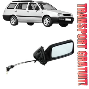 Oglinda Dreapta Volkswagen GOLF III Variant (1H5) din 1993 - 1999, Auto, Reglaj mecanic, Completa