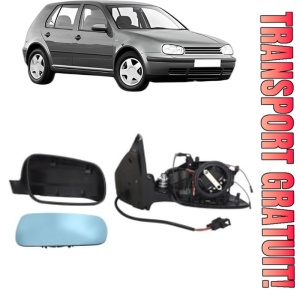 Oglinda Dreapta Volkswagen GOLF IV (1J1) din 1997 - 2007, Auto, Reglaj electric, Completa